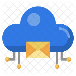 Cloud Email  Icon