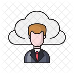 Cloud Employee  Icon
