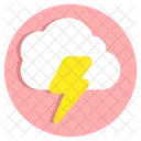 Cloud Energie Cloud Strom Cloud Technologie Symbol