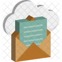 Cloud Envelope Cloud Mail Open Email Icon