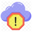 Cloud Warning Cloud Error Cloud Alert Icon