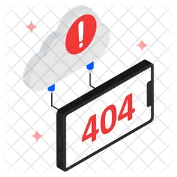클라우드 오류 404  아이콘
