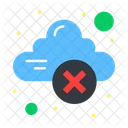 Cloud Error Cloud Warning Unsecure Cloud Icon