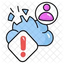 Filled Alert Computing Icon