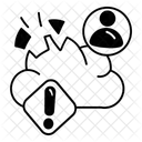 Filled Alert Computing Icon