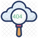 Cloud Error Finding Tracking Error Problem Searching Icon