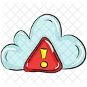 Cloud Error Cloud Hazard Cloud Data Icon
