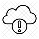 Error Warning Cloud Icon