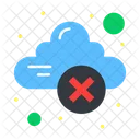 Cloud Error Cloud Warning Unsecure Cloud Icon