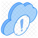 Cloud Error Cloud Failure Storage Error Icon