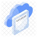 Cloud Ethernet Network Icon