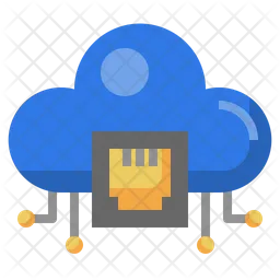 Cloud Ethernet  Icon