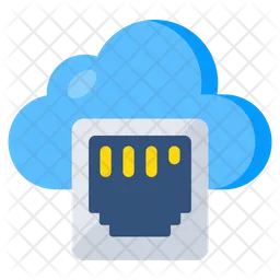 Cloud Ethernet  Icon