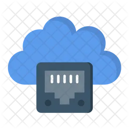 Cloud Ethernet  Icon