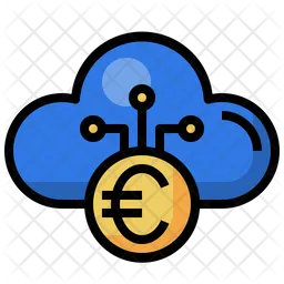 Cloud Euro  Icon