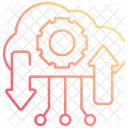 Cloud Exchange Data Machine Digital Icon