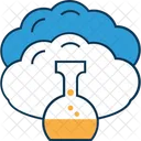 Cloud Experiment Cloud With Beaker Cloud Measuring Cup Icon