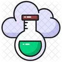 Cloud Experiment Flask Icon