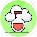 Cloud Experiment Flask Icon
