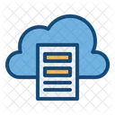 Cloud File Cloud Data Storage Icon