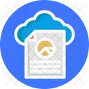 Cloud File Cloud Analysis Cloud Analytics Icon