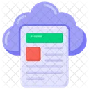 Cloud File Cloud Page Cloud Computing Icon
