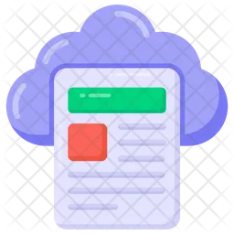 Cloud File  Icon