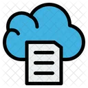 Cloud Data Document Icon