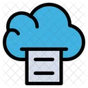Cloud Document Print Icon