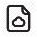 Cloud File Add List Icon