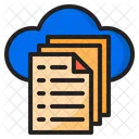 Cloud File Data  Icon