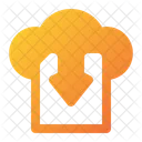 Cloud File Download  Icon