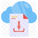 Cloud File Download Data Download Cloud Storage Icon