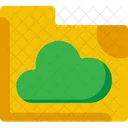 Cloud File Folder  Symbol