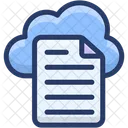 Cloud File Cloud Document Cloud Data Hosting Icon