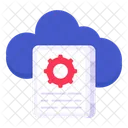 Cloud File Setting Cloud Configuration Cloud File Development Icon