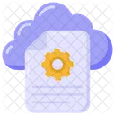 Cloud File Settings File Settings Document Management Icon