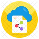 Cloud File Share  Icon