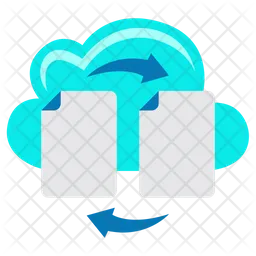 Cloud File Sharing  Icon