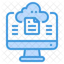 Cloud File Storage  Icon