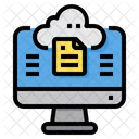 Cloud File Storage  Icon