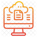 Cloud File Storage  Icon