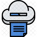 Cloud File Upload  Icon