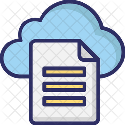 Free Cloud Files Colored Outline Icon Available In Svg Png Eps Ai Icon Fonts