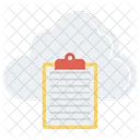Cloud Document Clipboard Icon