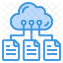 Files Storage Data Cloud Icon