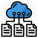 Cloud files storage  Icon