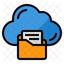 Cloud files storage  Icon