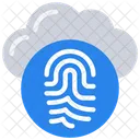 Cloud Finger Print Icon