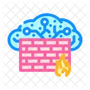 Firewall Cloud Computing Icon